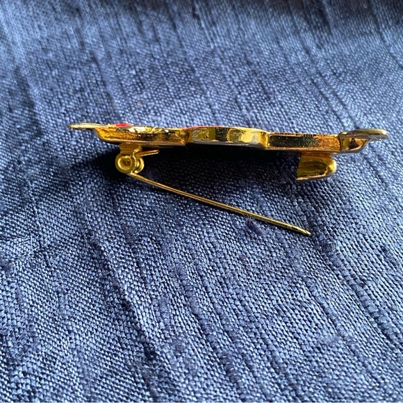 Float your boat with a Micro Mosaic Venice gondola brooch! MCM Souvenir of Italy - Picture 3 of 3